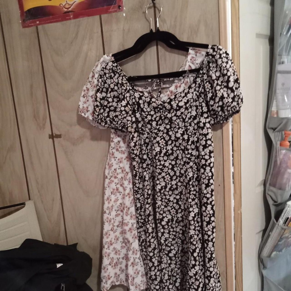 No Boundaries Pink and Black Asymmetrical Sundress